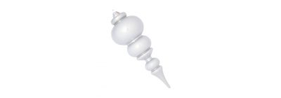 Esfera trompo blanca