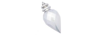 Esfera blanca con relieve