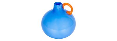 Jarrón vidrio con asa 11.5cm 