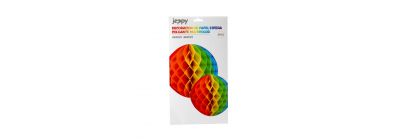 Esferas decorativas papel multicolor