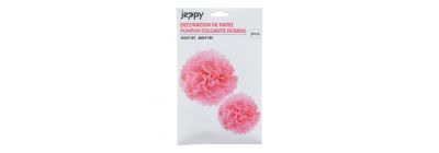 Pompones colgantes rosado