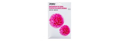 Pompón decorativo rosado 30-40cm