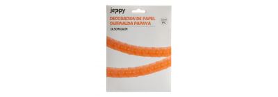 Guirnalda decorativa papel naranja