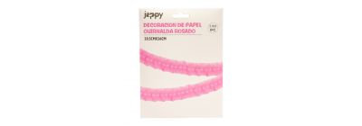 Guirnalda papel rosado
