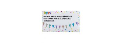 Guirnalda papel decorativa pastel