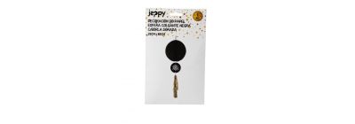 Esfera colgante papel negro-dorado