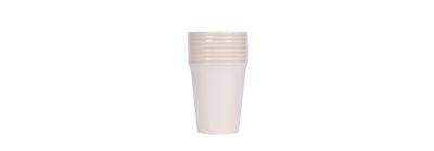 Vaso cartón 9pulg 8und blanco