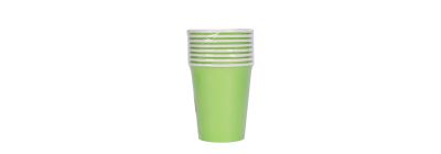 Vaso cartón 9pulg 8und verde lima