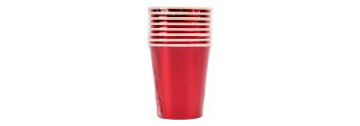 Vaso cartón 9pulg rojo