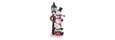 Figura muñeco nieve LED