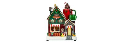 Villa con música y luces