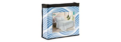 Sábana individual rayas celeste