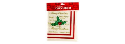 Servilletas papel diseño navideño