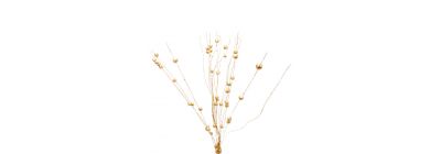 Rama escarchada 64cm dorado