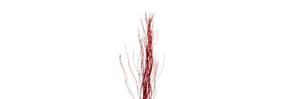 Rama artificial navideña 90cm rojo