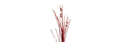 Rama artificial navideña 74cm rojo