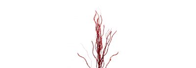 Rama artificial navideña 75cm rojo