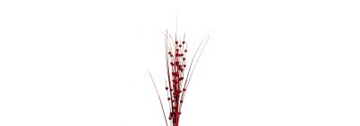 Rama artificial navideña 85cm rojo