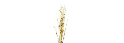 Rama artificial navideña 85cm dorado tornasol
