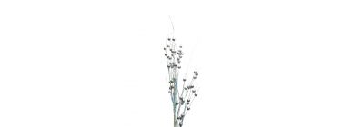 Rama artificial navideña 85cm plateado