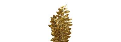 Rama artificial navideña 50cm dorado