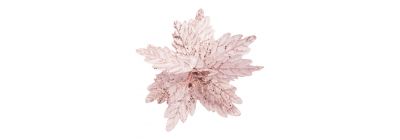 Flor navideña oro rosa
