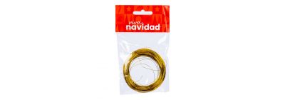 Alambre metálico 50g dorado