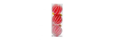 Esferas navideñas rojo y blanco