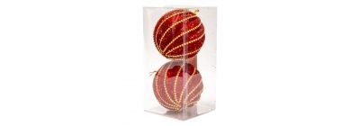 Esferas navideñas escarchadas