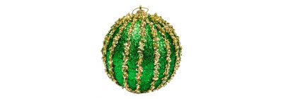 Esferas escarchadas navideñas