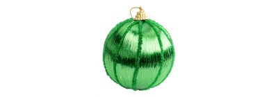 Esferas colgantes navideñas verdes