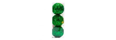 Set esferas navideñas verdes