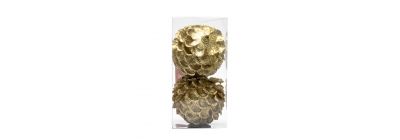 Esferas doradas con relieve