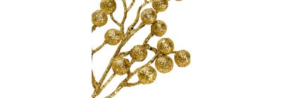 Rama escarchada dorado