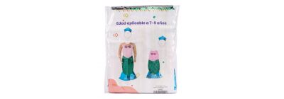 Disfraz infantil sirena con accesorios 7-9a