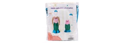 Disfraz infantil sirena con accesorios 5-6a