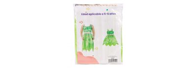 Disfraz infantil campanita 5-6a verde