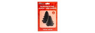 Figura árbol Navidad negro