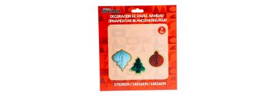 Figuras decorativas papel navideñas