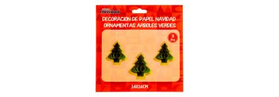 Figuras árbol navideño verde