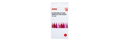 Decoración papel corazones