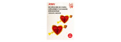 Figura decorativa corazón papel