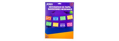 Guirnalda banderines mexicanos papel