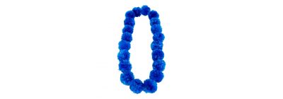 Collar pompón 40pulg azul