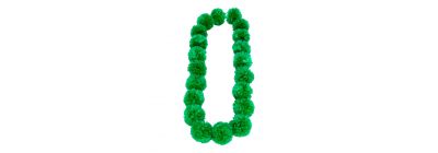 Collar pompón 40pulg verde