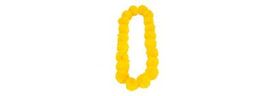 Collar pompón 40pulg amarillo