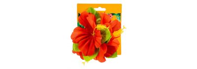 Prensa con flor 11cm rojo verde