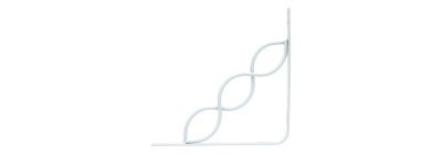 Ángulo metalico 8x8pulg blanco