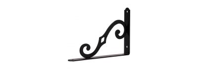 Ángulo metálico 2x8pulg negro