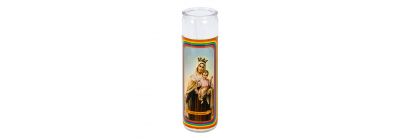 Candela Virgen del Carmen blanca
